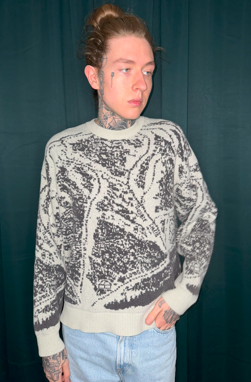 GREY DESIGN SWEATSHIRT