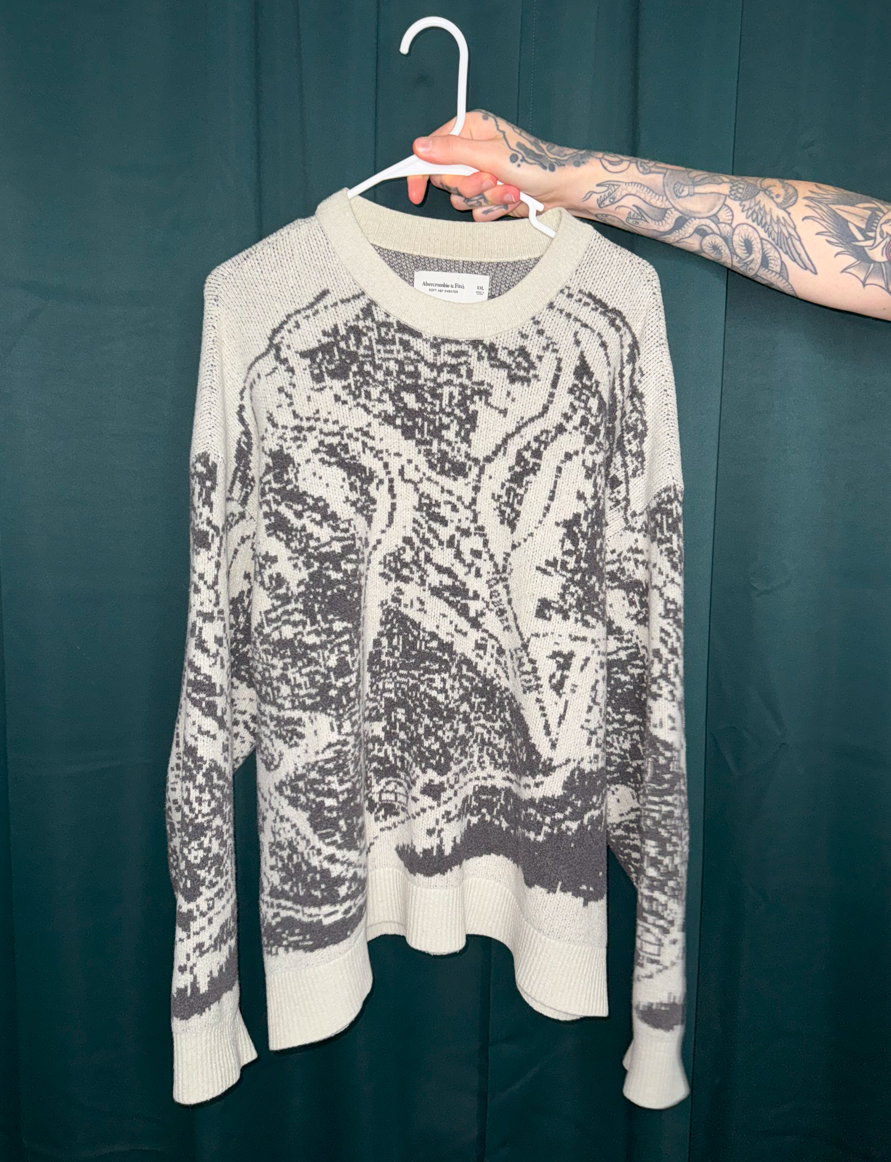 GREY DESIGN SWEATSHIRT