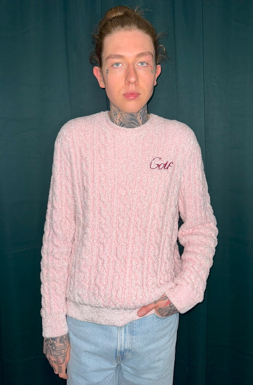 Cable Stretch Terry Sweater