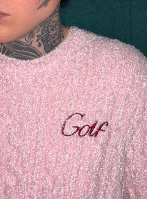 Cable Stretch Terry Sweater