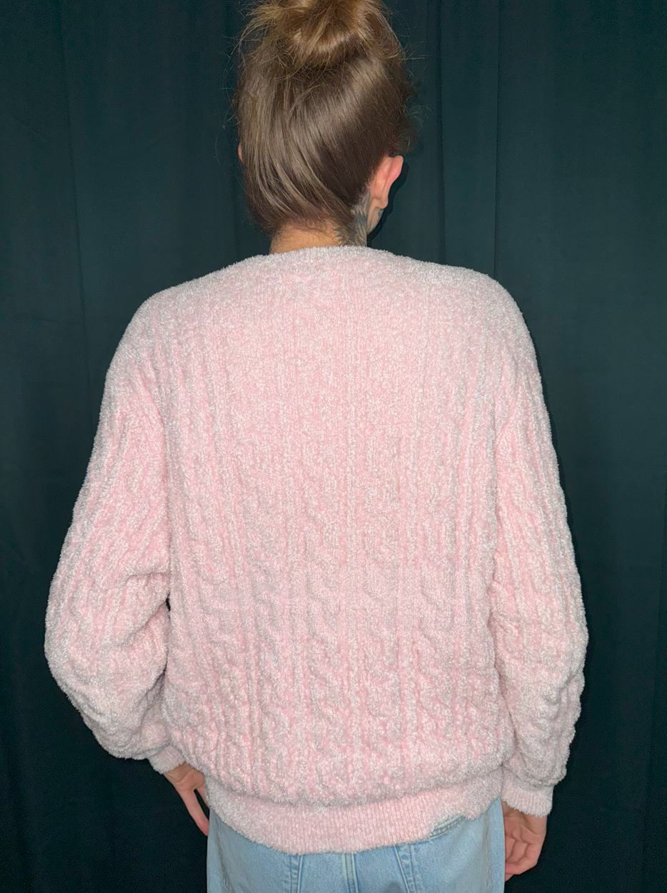 Cable Stretch Terry Sweater